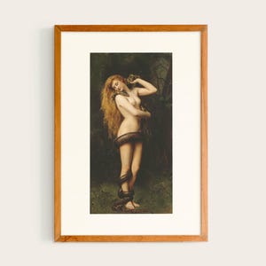 John Collier, Lilith, 1887 | Museum Religious Woman and Snake