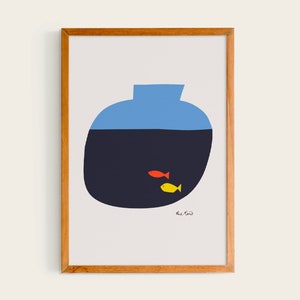 Paul Rand Goldfish in a Bowl, 1962 | Paul Rand Print, Paul Rand Exhibition, Paul Rand Poster, Paul Rand Wall Art, Paul Rand Decor