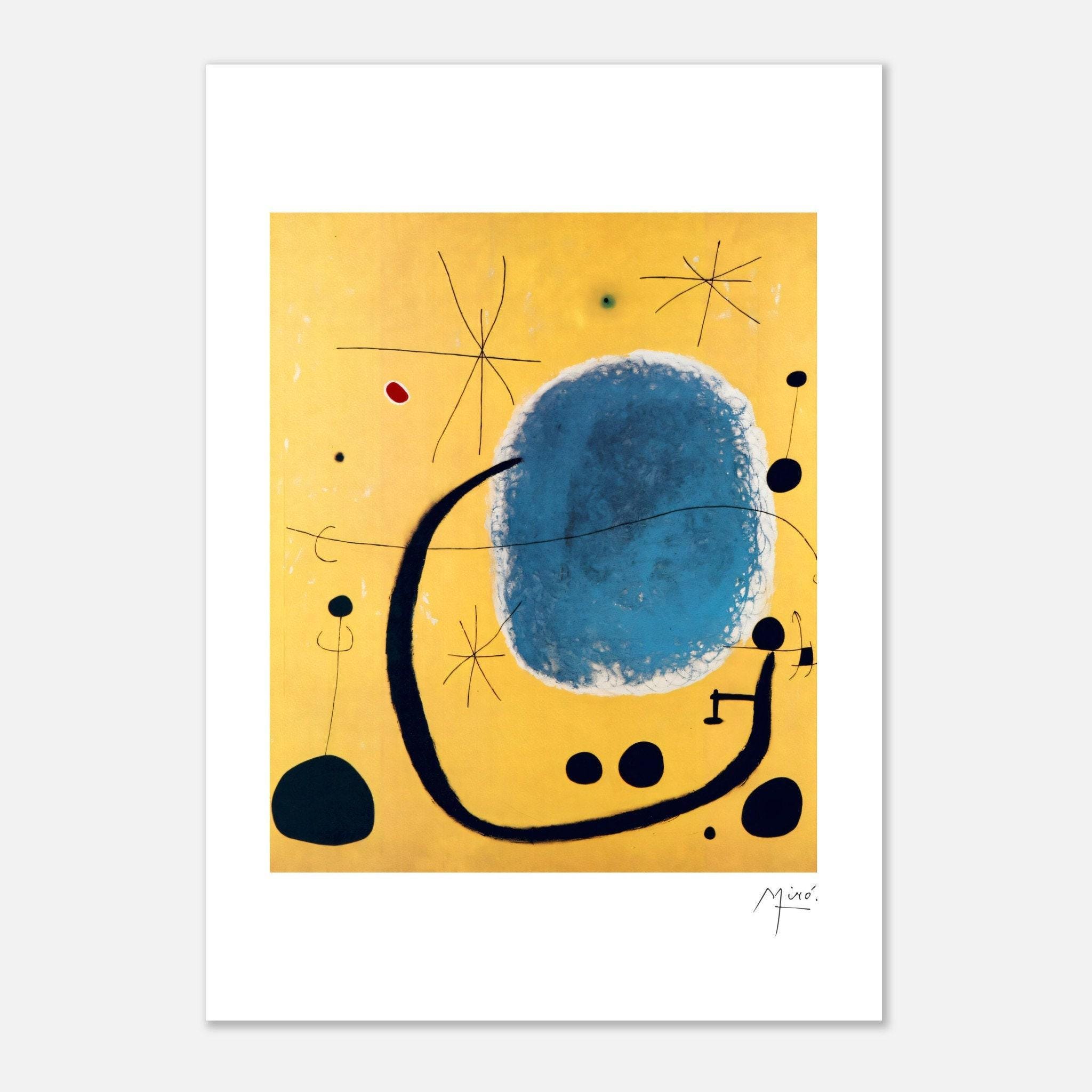 Joan Miró L'oro Dell'azzurro | Exhibition Print Poster - Etsy