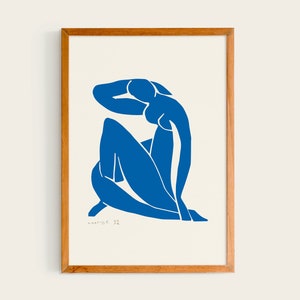 Henri Matisse Nu Bleu II, 1952 | Matisse Exhibition Poster, Woman Body, Henri Matisse Artworks, Matisse Cut Out&#39;s Poster, Papier Decoupes
