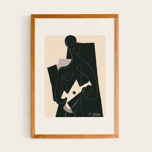 Pablo Picasso Femme a la guitare 1924 | Picasso Print, Picasso Exhibition print, Pablo Picasso poster, Picasso Wall Art, Pablo Picasso