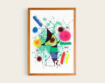Joan Miró The Singing Fish | Miro Print, Miro Exhibition print, Joan Miro poster, Miro Wall Art, Joan Miro, Miro art exhibition
