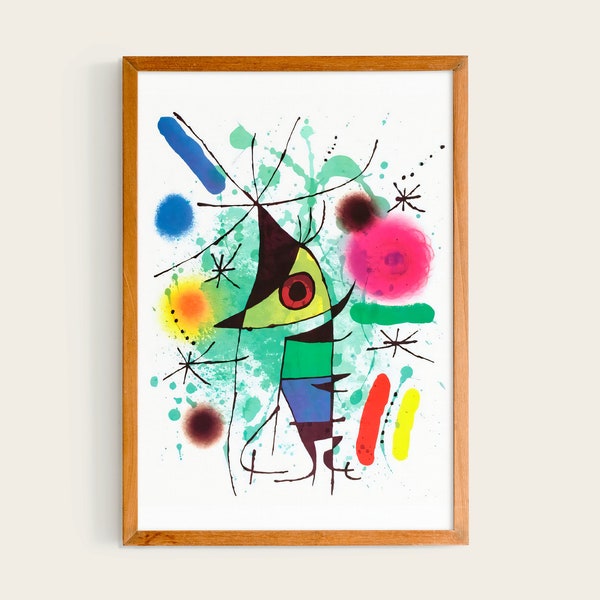 Joan Miró Der Singende Fisch | Miro Print, Miro Ausstellungsdruck, Joan Miro Poster, Miro Wandkunst, Joan Miro, Miro Kunstausstellung