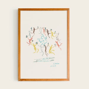 Pablo Picasso La Ronde Au Soleil 1961 | Picasso Print, Picasso Exhibition print, Pablo Picasso poster, Picasso Wall Art, Pablo Picasso