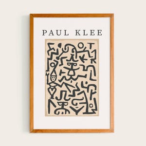 Paul Klee Comedians&#39; Handbill | Paul Klee Poster, Klee Exhibition Print, Klee Art Print, Abstract Expressionism, Klee Wall Art