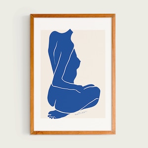 Henri Matisse Nu Bleu IV | Matisse Exhibition Poster, Woman&#39;s Body, Henri Matisse Artworks, Matisse Cut Out&#39;s Poster, Papier Decoupes