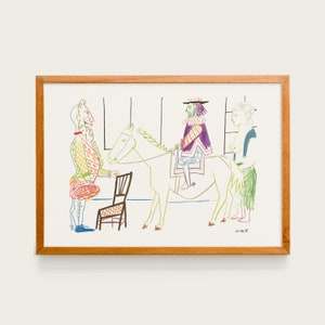 Pablo Picasso, Comédie Humaine 31.1.54.VII | Picasso Print, Picasso poster, Picasso Drawing, Picasso Lithographs