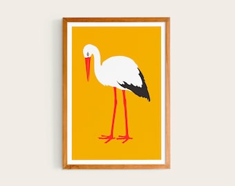 Enzo Mari, Cicogna (Stork) | Exhibition Print