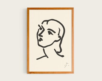 Henri Matisse, Nadia with Smooth Hair, Undated | Limited Edition. Affordable Fine Art Print Wall Art Painting Wall Hanging Home Décor