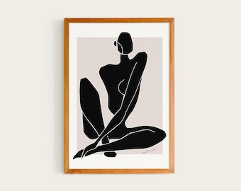 Henri Matisse La donna / Manifesto della mostra Matisse, Donna danzante, Opere d'arte di Henri Matisse, Manifesto di Matisse ritagliato, Papier Decoupes