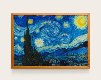 Vincent Van Gogh, The Starry Night, 1889 | van Gogh Print, van Gogh Exhibition, van Gogh Poster, van Gogh Wall Art, van Gogh Decor