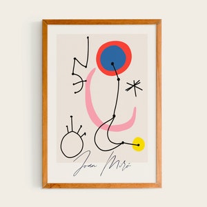 Joan Miró Art Exhibition Minimalist V | Miro Print, Miro Exhibition print, Joan Miro poster, Miro Wall Art, Joan Miro, Miro art exhibition