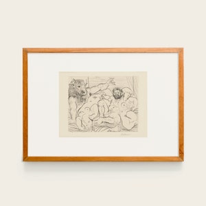 Malaga Minotauro vencido 1933 ピカソ/ポスター Pablo Picasso, Wounded Minotaur VI (Minotaure blessé. VI