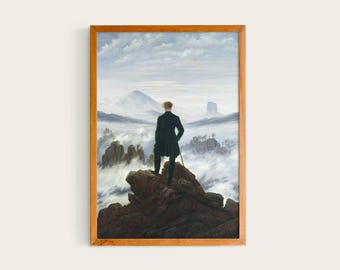 Caspar David Friedrich, The Wanderer above the Sea of Fog, 1818 | Home Interior Decor