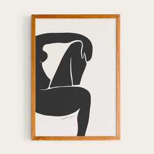Henri Matisse Nu Noir II | Matisse Exhibition Poster, Woman&#39;s Body, Henri Matisse Artworks, Matisse Cut Out&#39;s Poster, Papier Decoupes