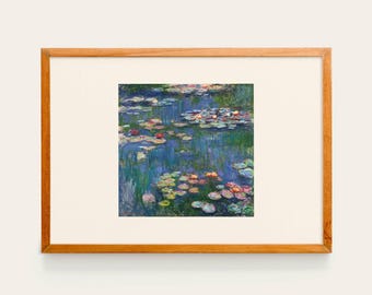 Claude Monet, Water Lilies, 1916 | Exhibition Poster Interior Decor