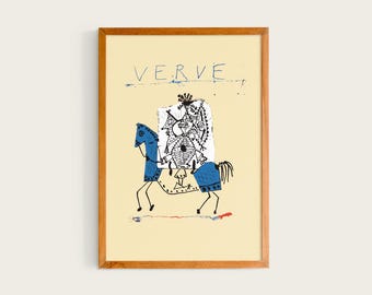 Pablo Picasso, Cover for Verve, 1951 | Limited Edition, Cubism Exhibition Poster