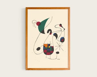 Joan Miró, La chanteuse mélancolique, 1955 | Home Interior Decor Gift