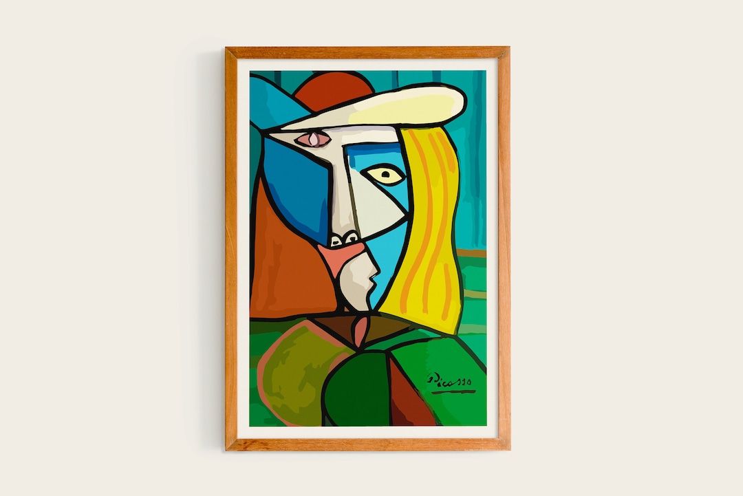 Pablo Picasso, the Woman | Exhibition Poster, Woman Portrait Cubism ...