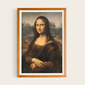 Leonardo da Vinci, Mona Lisa, 1503 | La Gioconda, Woman Portrait Fine Art Print Wall Art Painting Wall Home Interior Décor Poster Gift Idea