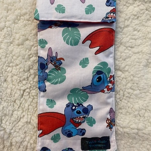 Stitch glasses case, soft padded glasses case, reading glasses pouch, spectacles case, fabric glasses case, eyeglasses case