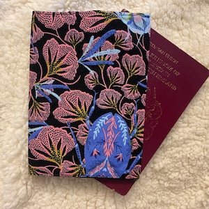 Beetle passport cover, travel accessory, travel gift, passport case, handmade fabric passport cover, reusable passport cover, passport hold