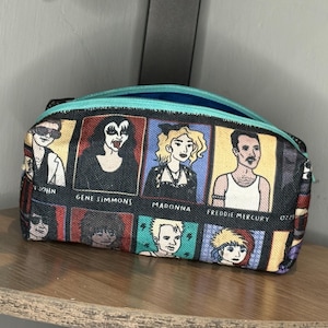 Music icon pencil case, multi functional pouch, school accessories, stationary pouch, large capacity pencil case, stationary storage, makeup
