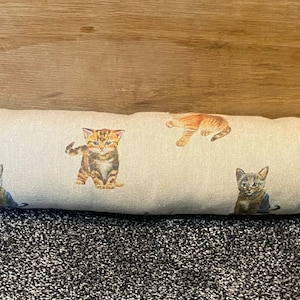 Draught excluder, eco friendly, door cushion, energy saving, cozy home decor, bee, dachshund, bunny, kittens, puffin, cow, deer, fox