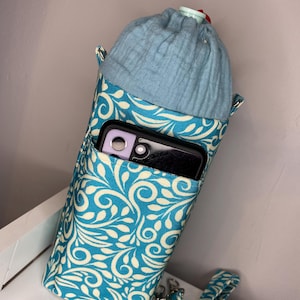 Waterproof vine water bottle holder with crossbody strap,kids drinks bottle carrier, water bottle holder, school drinks bag,travel water bag