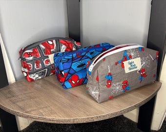 Estuche de Spiderman, estuche multifuncional, accesorios escolares, estuche para lápices de gran capacidad, almacenamiento de papelería, maquillaje