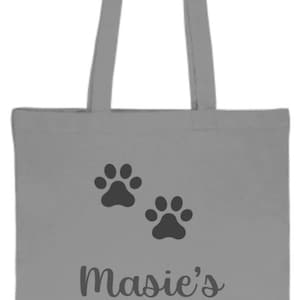 Personalisierte Hundesachen Einkaufstasche / Hundesachen Einkaufstasche / Katze / Hund / Hundemama / Tierliebhaber / personalisiertes Haustiergeschenk / Haustierliebhaber / Geschenk / handgemacht