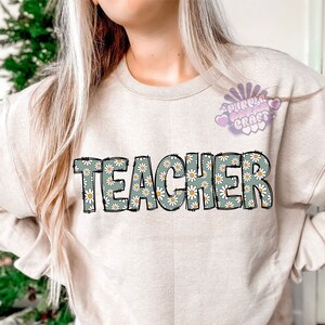 Teacher PNG-Retro Sublimation Digital Design Download-educator png, back to school png, school teacher png, boho teacher png, teaching png