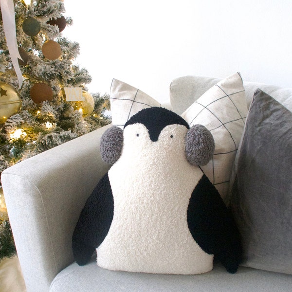 Penguin Pillow Etsy
