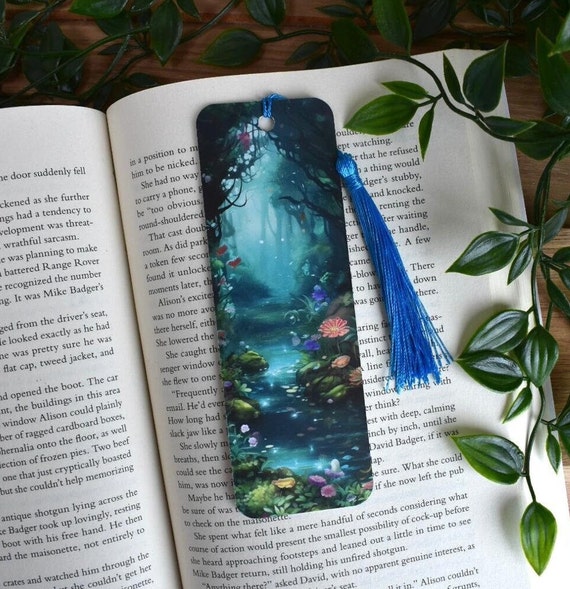 Enchanted Stream Bookmark | Fairycore | Fantasy Bookmark | Book Gifts