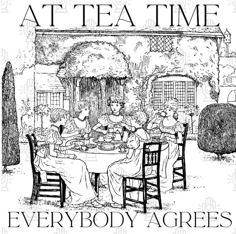 DIGITAL DOWNLOAD Victorian Anti Hero Sweatshirt, Tea Time, Victorian