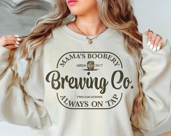 Brewing Co Sweatshirt, Mothers Day Gift, New Mom Sweatshirt, Funny Breast Feeding Hoodie, Mom Sweatshirt, Gift for Mom, New Mom Gifts