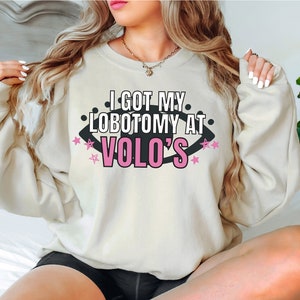 Getting a Lobotomy from Volo Sweatshirt, Spellcaster Sweatshirt,Funny Meme Sweatshirt,Sarcastic Sweatshirt, Fantasy Sweatshirt, Funny Hoodie