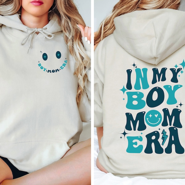 In My Boy Mom Era Sweatshirt, Boy Mom Hoodie,Mothers Day Gift, Mom Gifts, Christmas Gift,Mom Sweatshirt, Christmas Sweatshirt, Gift for Mom