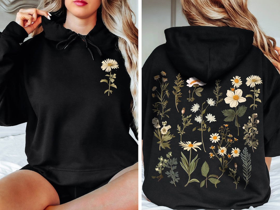 Cute Daisy Colorful Pattern Print Women Men Pullover Hoodie