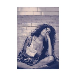 Amy Winehouse satijnen poster, retro muziekkamerdecoratie