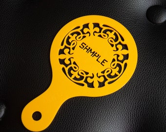 Personalized Coffee Stencil with Artistic Design/ Custom Coffee Stencil Logo/ Corporate Logo Drink Stencil/ Custom Coffee Stencil/