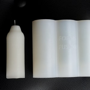 Moldes de silicona para hacer velas, moldes de silicona cilíndricos de 4 y  3.5 pulgadas y