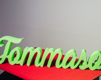 Custom Name Sign - 3D Printed Boy's and Girl's Room Decor - Personalized Party Decoration