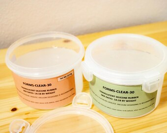 Platinum Cure Silicone, Translucent (30 Shore A) for DIY Candles, Soaps, Ice, Resin, Wax Moulds.