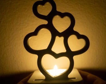 Silicon Mold, Shadow Reflection Insert, Projector, Lamp, Night Light Mold "Lots of love" for Epoxy, Chalk, Jesmonite and Plaster