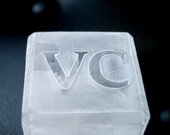 Personalized Silicone Cocktail Ice Cube Mould, Custom Whiskey Ice Cube Tray, Customized Silicone Ice Mold, Ice Stamp