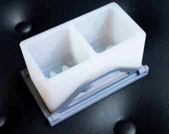 Set -10% "Duo Custom Silicone Ice Mould + Plastic Tray"! Personalized Silicone Ice Mold and Plastic Tray