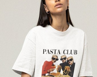 PASTA CLUB unisex shirt EU,pasta shirt, la dolce vita shirt, pasta t-shirt vogue style, pasta lover, carbs lover shirt, italian lifestyle