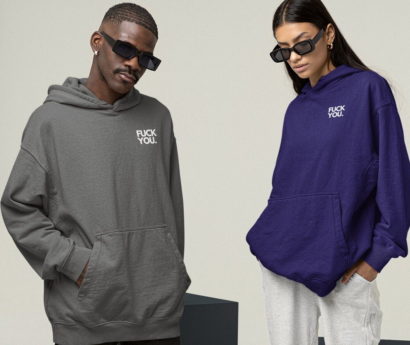 STATEMENT FUCK YOU Unisex Hoodie, Statement Hoodie, Fuck You