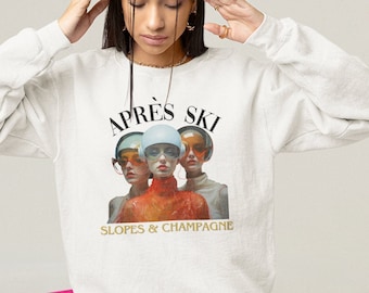 APRES SKI Sweatshirt EU, Apres Ski Sweater, retro ski sweater, ski sport, apres ski bachelorette, Apres Ski fashion sweater